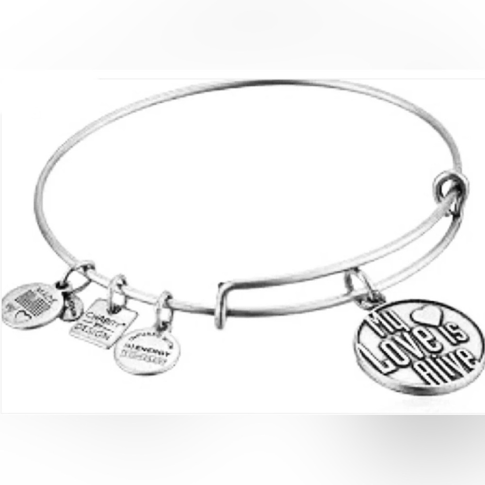 Alex and Ani - My Love Is Alive Charm Bangle, Charity By Design Rafaelian Silver